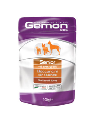 Gemon Senior with Turkey Wet Dog Food 24x100 gr