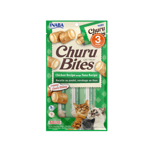 Inaba Churu Bites Chicken with Fish Cat Treats 3x10 gr