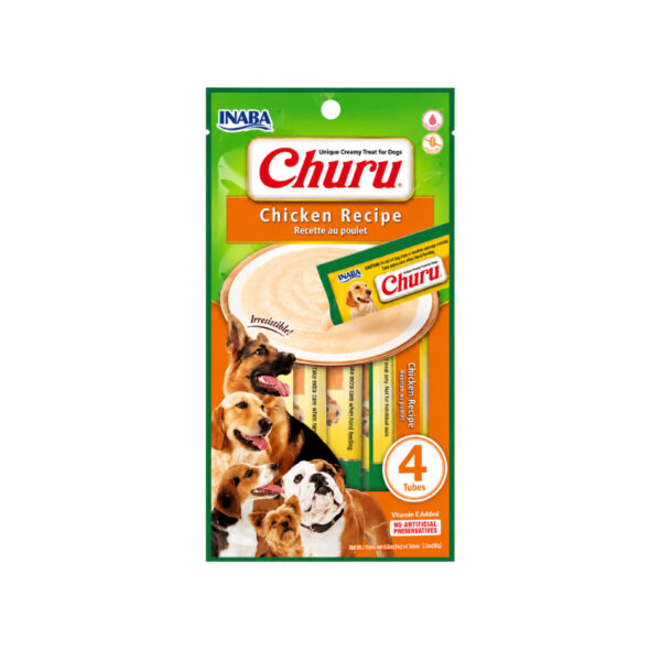 Inaba Churu Chicken Dog Treats 4x14 gr