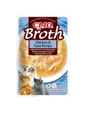Inaba Ciao Broth Chicken with Tuna Cat Treats 50 gr