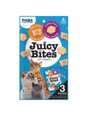 Inaba Juicy Bites Chicken & Crab Cat Treats 3×11.3 gr