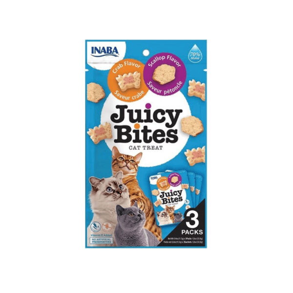 Inaba Juicy Bites Chicken & Crab Cat Treats 3×11.3 gr