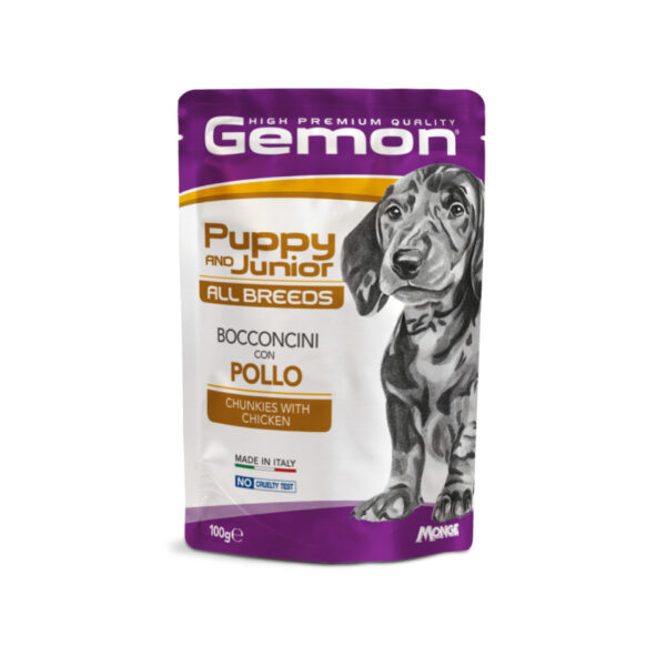 Gemon-All-Breeds-Puppy-&-Junior-Gravy-with-Chicken-Wet-Dog-Food-100-gr Gemon All Breeds Puppy & Junior Gravy with Chicken Wet Dog Food 24x100 gr