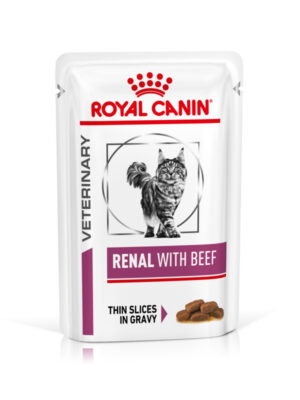 Royal Canin Renal Beef Wet Cat Food 12x85 gr
