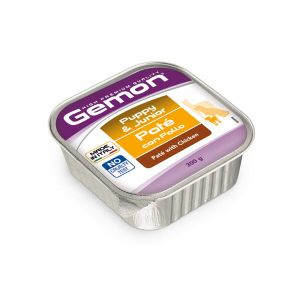 Gemon Pate with Chicken Puppy & Junior Wet Dog Food 18x300 gr