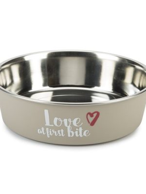 Posuda Za Pse First Grey 21 x 6,5 CM 1500 ML