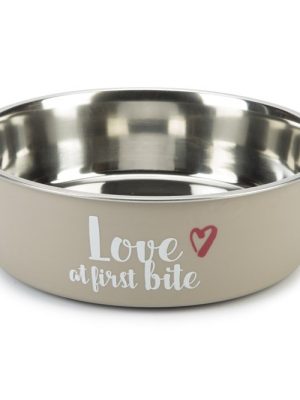 Posuda Za Pse First Grey 23 x 7,5 CM 2000 ML