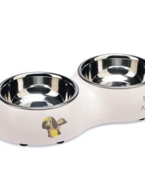 Posuda Za Pse Dvodjelna Bon Apetit 27 x 14 x 4,5 CM