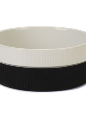 Posuda Za Pse Keramika White black 15,5 x 6 CM 700 ML