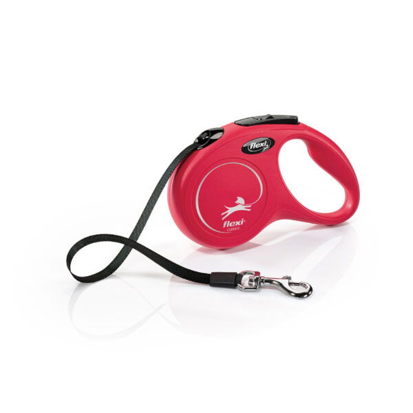 Flexi-Leash-New-Classic-S-Tape-5M-Red Flexi Leash New Classic S Tape 5M Red