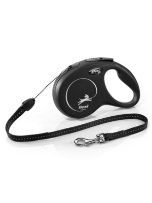 Flexi-Leash-New-Classic-XS-Cord-3M-Black Flexi Leash New Classic XS Cord 3M Black