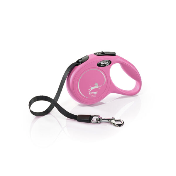 Flexi-Leash-New-Classic-XS-Tape-3M-Pink Flexi Leash New Classic XS Tape 3M Pink