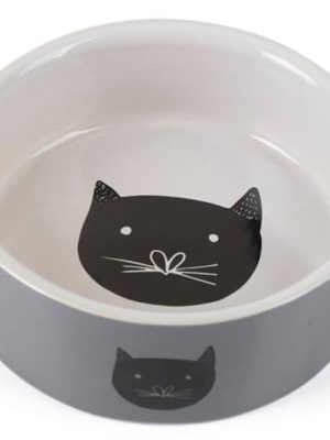 Posuda Za Mace Keramickajynos Grey 11,5 x 4 CM 180 ML