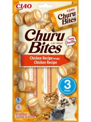 Poslastice Za Mace Sa Piletinom i Ribom Churu Bites 3 x 10 GR