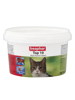 Beaphar Top 10 Multi Vitamin Tablets for Cats 180 Tablets