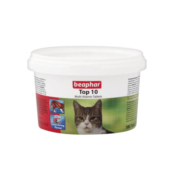 Beaphar Top 10 Multi Vitamin Tablets for Cats 180 Tablets